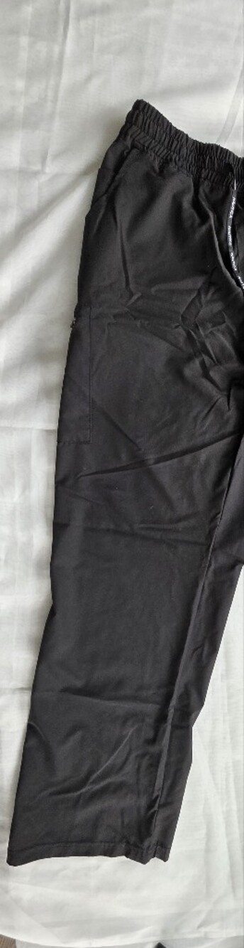 Nautica Men's Black Chinos with Logo Patch